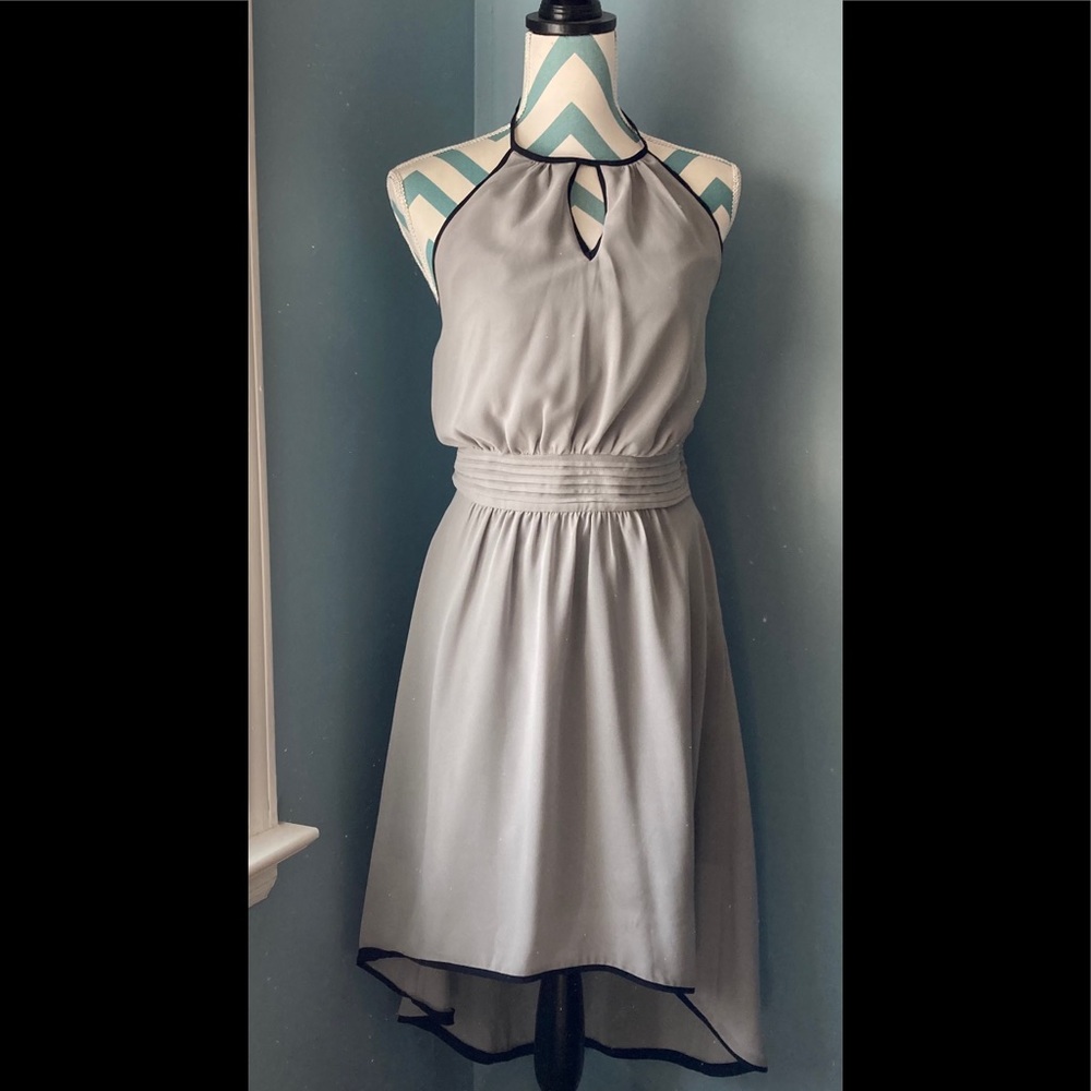 W118 High Low Halter Dress